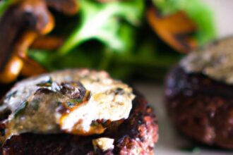 Savor Keto Burger Steak with Rich, Savory Mushroom Gravy