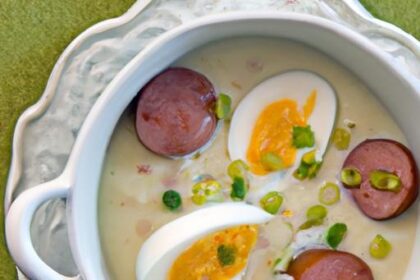 Crafting Authentic Homemade Polish Żurek with Sausage Delight