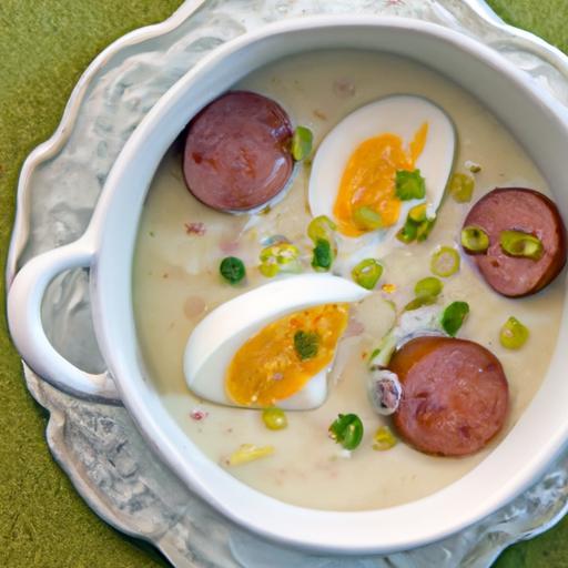 Crafting Authentic Homemade Polish Żurek with Sausage Delight