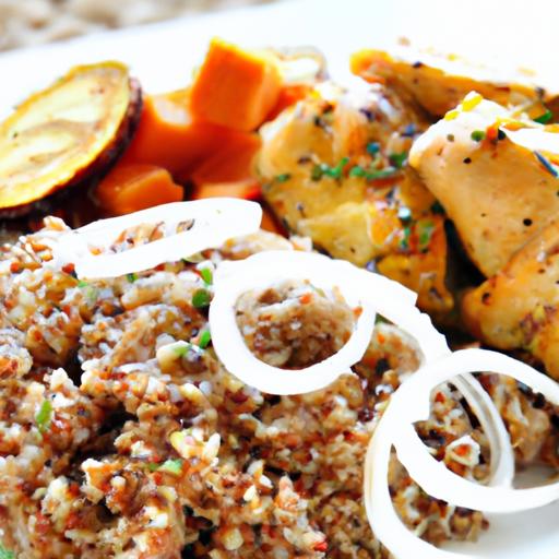 Wholesome Mediterranean quinoa Bowl with Grilled Chicken Delight