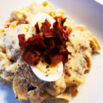Deviled Eggs Carbonara: Crispy Pancetta & Parmesan Bliss