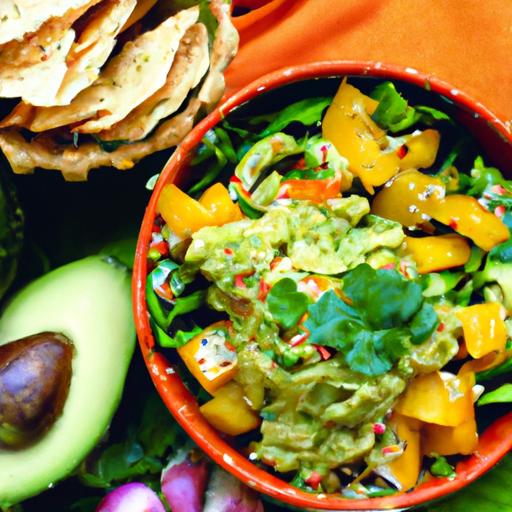 Fresh & Flavorful: Low-Carb Guacamole with Crunchy Veggies