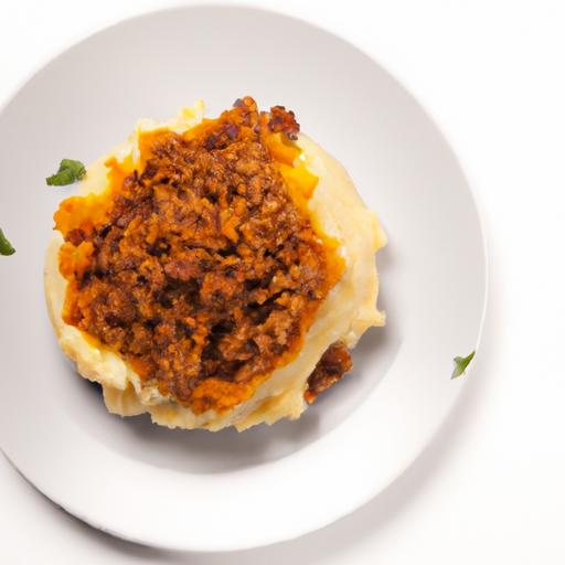 Shepherd's Pie Reinvented: sweet Potato topping Delight