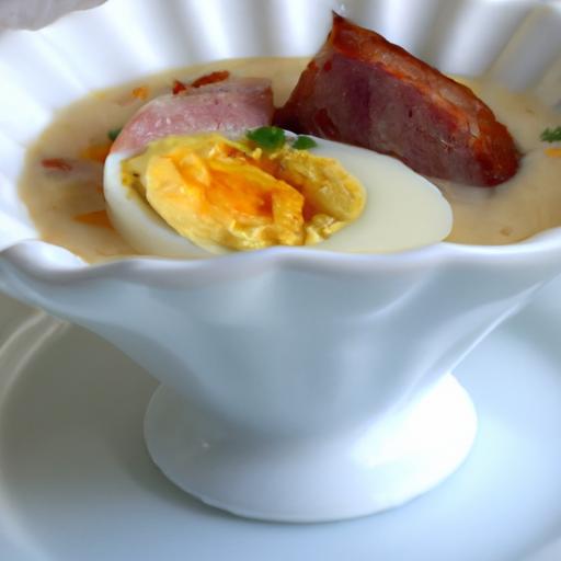 Savor Authentic Homemade polish Żurek with Sausage Delight