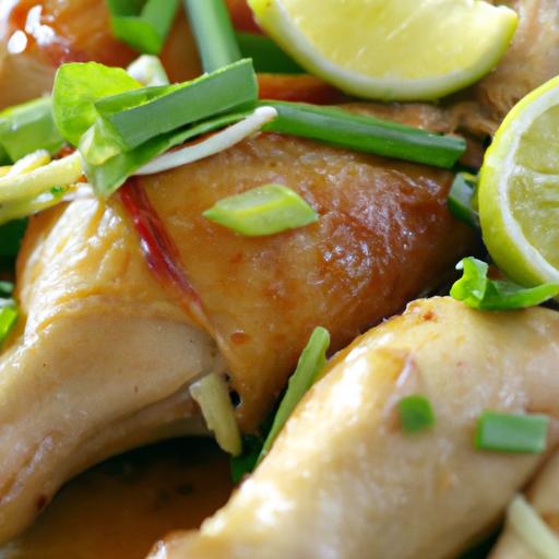 Zesty Vietnamese Lemongrass Chicken Leg Quarters Delight
