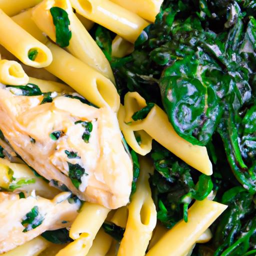 One-Pot Pasta with Chicken & ​Spinach: Easy, Healthy Delight