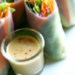 Bright & Fresh: Rainbow Spring Rolls with Zesty Peanut Sauce
