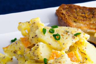 Start Your Day Right: Cheesy Potato Egg Scramble Delight