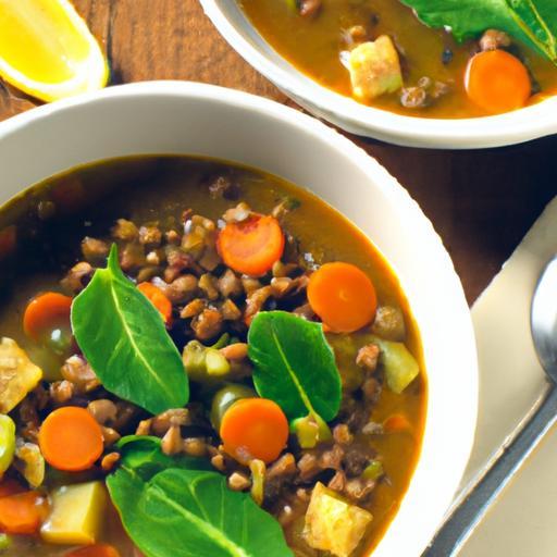 Hearty Lentil Minestrone Soup: A Nutritious Comfort Bowl
