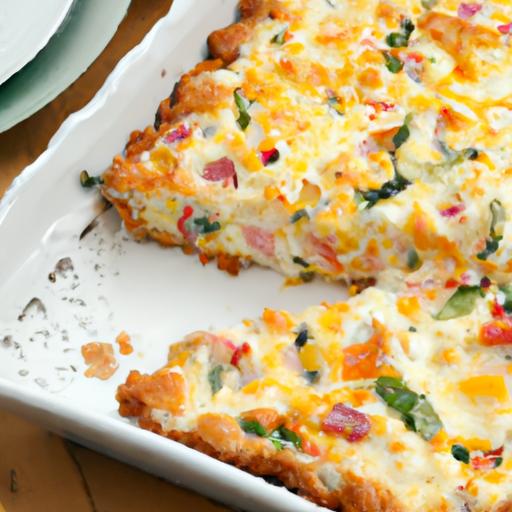 Morning ‍Bliss: How to Make‍ a Breakfast‌ Tortilla quiche ​Bake