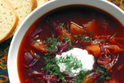 Hearty Vegetarian Russian Borscht: Tradition with a Twist