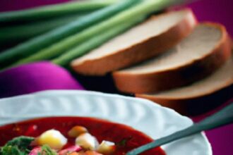 Savoring Ukrainian Borscht: The Creamy Sour Twist