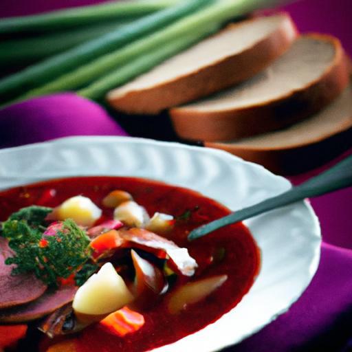 Savoring Ukrainian Borscht: The Creamy Sour Twist