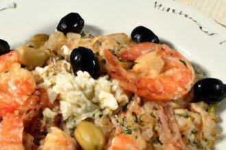 Mediterranean Magic: Greek Shrimp with Orzo, Feta & Olives