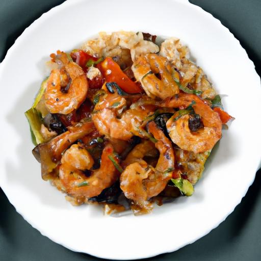 Mediterranean ⁣Magic: Greek Shrimp with Orzo, Feta & olives