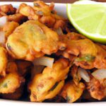 Crispy & Healthy Indian Onion Bhaji Recipe by Elavegan