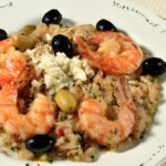 Mediterranean Magic: Greek Shrimp with Orzo, Feta & Olives