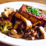 Savor Vegan Mushroom Bordelaise with Tofu Elegance