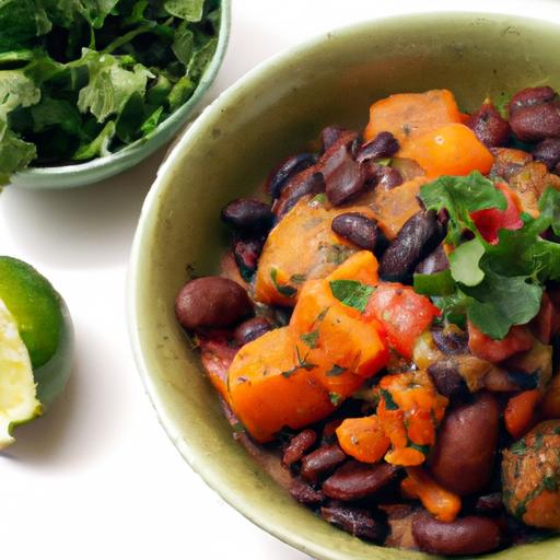 Hearty Black Bean & sweet Potato Stew: A Flavorful Comfort