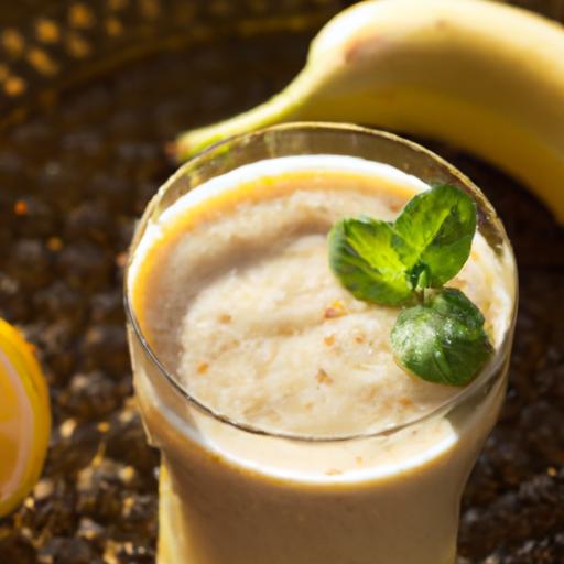 Energize ‌Your Day with a‌ Zesty ‍Banana Lemon Ginger‍ Smoothie
