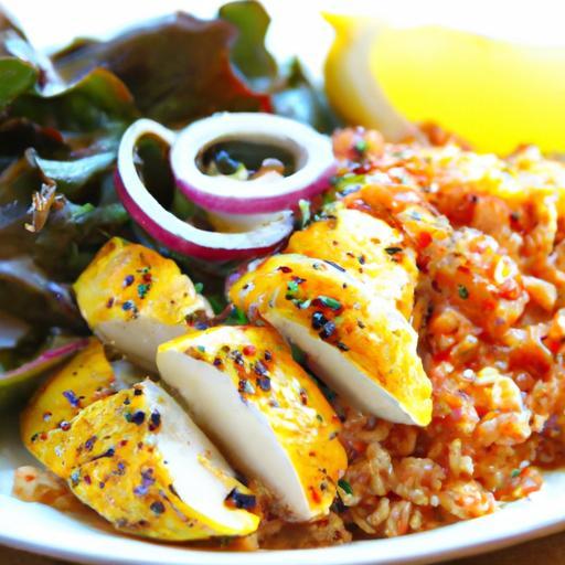 Sunny Mediterranean Quinoa Bowl with Zesty Grilled Chicken