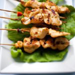 Savor Easy Grilled Thai Chicken Skewers with Zesty Peanut Sauce