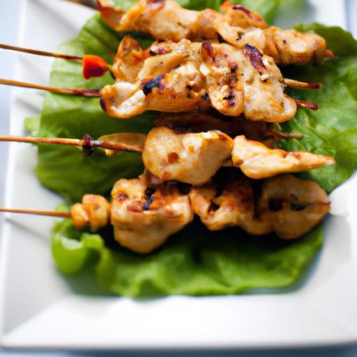 Savor Easy Grilled Thai Chicken Skewers with Zesty Peanut Sauce