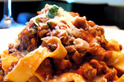 Savor the Classic Charm of Ragù alla Bolognese with Pappardelle