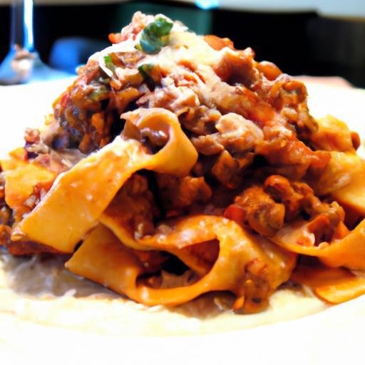 Savor the Classic Charm of Ragù alla Bolognese with Pappardelle