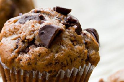 Wholesome Chocolate Chip Muffins: Healthy Breakfast Bliss