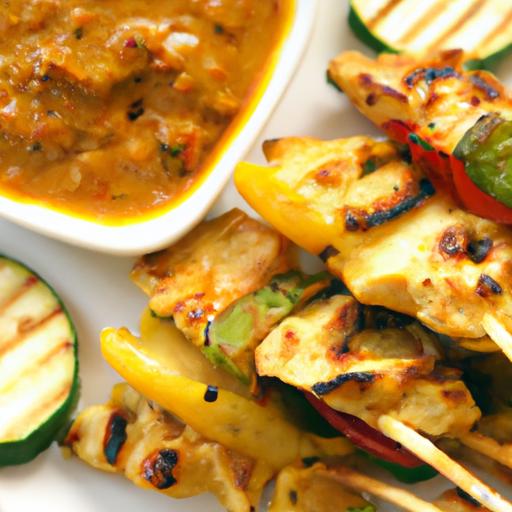 Savor Easy‍ Grilled Thai Chicken Skewers with Zesty ⁤Peanut⁣ Sauce